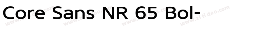 Core Sans NR 65 Bol字体转换